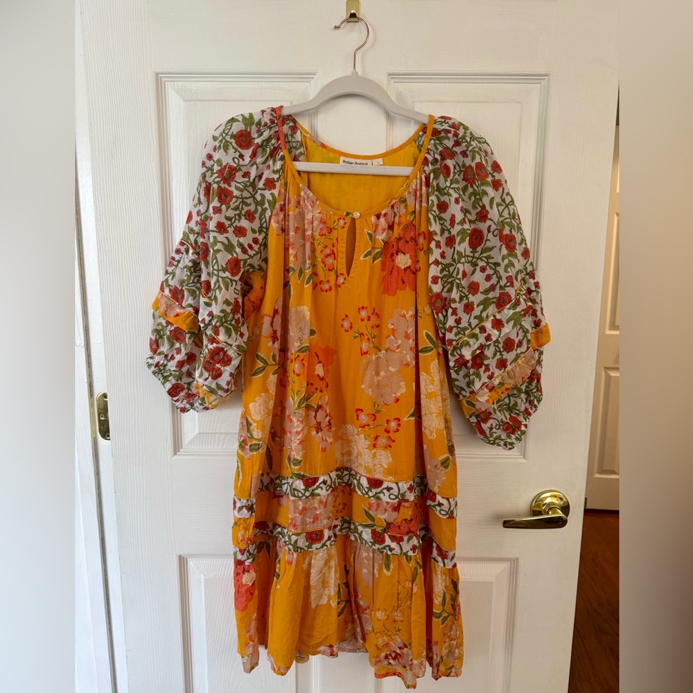 Roller Rabbit Yellow Floral Mini Dress - Picture 5 of 5
